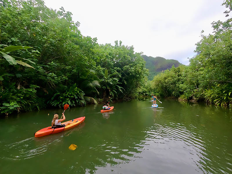 Kayaking in Raiatea