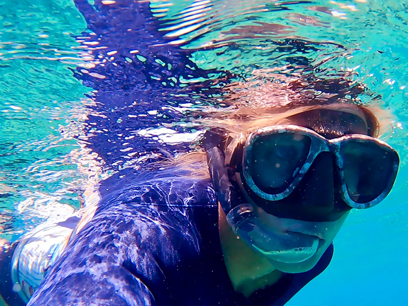 A Raiatea, sur le lagon, Kayak et snorkeling